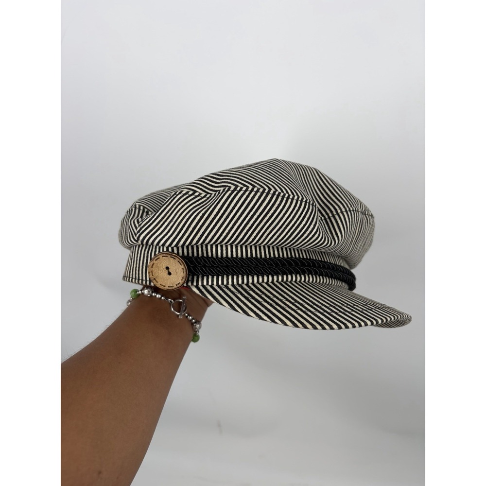 san diego hat co striped fisherman captain hat womens y2k nautical baker boy